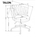 Кресло компьютерное HALMAR TALON розовый